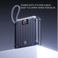 Nouveau produit 10000/20000mAh Mini Slim Portable PD22.5W chargeur d'affichage LCD de batterie externe de charge Super rapide avec câbles de charge