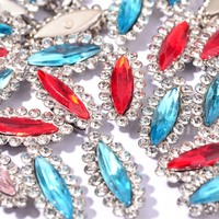 Perles en strass acryliques à dos plat G&J Flower, à coller, couleur et taille personnalisées, pour chaussures, sacs, vêtements