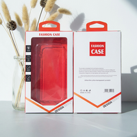 Boîte d'emballage de luxe en plastique PVC pour étui de téléphone avec fenêtre, personnalisable avec logo OEM