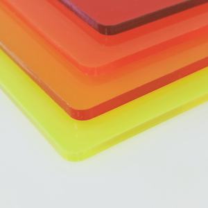 Feuille acrylique de fonte translucide rose rouge fluorescent 3mm <span class=keywords><strong>5mm</strong></span> pour le décor rougeoyant d'exposition de signalisation de boîte à lumière de LED - Product Image 3