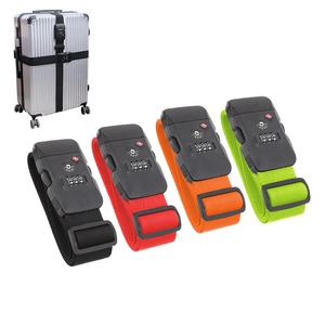 <span class=keywords><strong>Tsa</strong></span> מנעול מטען רצועה בטיחות מתכווננת נסיעות חגורת מטען כבדה עם מנעול משולב - Product Image 2