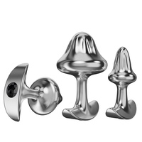 Plug anal en métal, design champignon, ancre en acier inoxydable, pour hommes et femmes, dilatateur anal, jouets sexuels, masturbation adulte