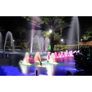 Fontana di acqua del giardino della fontana di ballo musicale decorativa della piccola piscina dell'interno all'aperto con le luci di RGB