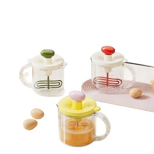 Press Type Egg Beater Cup Manual Multi Functional Large Capacity For Eggs Cream Baking Kitchen Tool - Product Image 5