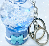 Porte-clés liquide en forme de bâtonnet glacé Kawaii avec paillettes flottantes, en acrylique, avec logo personnalisé et impression UV