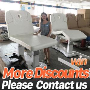 BonnieBeauty BN-A201 <b>Electric</b> Beauty Spa <b>Table</b> 4 Motors Adjustable Leather Facial Bed Headrest for Workshops Facial Applications - Product Image 3