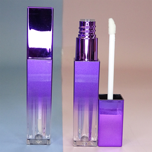 New Fashion 7ml <b>Plastic</b> Lip Glaze Container Cuboid Injection Color Empty Cosmetic Lip Gloss <b>Tube</b> with Applicator - Product Image 6