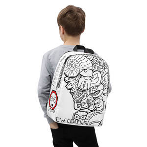 IMPOSSIBILE # Zaino per studenti colorabile (dipingibile) in 7 colori con design leggendario IW Comics - Product Image 1