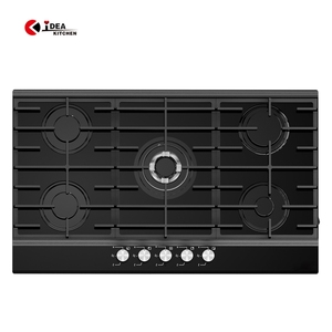 IDEA Design moderne appareil ménager en verre trempé 5 brûleurs gaz et cuisinière à induction électrique - Product Image 1