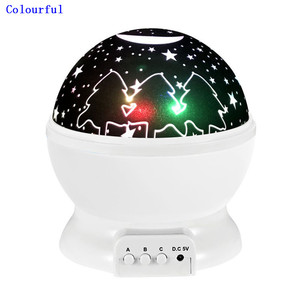 Multicolore Led Lampe D'éclairage de Nuit Étoile Colorée Lumière Rotative Projecteur Nuit Étoilée Projecteur - Product Image 1