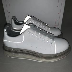 Chaussures de sport et de loisirs haut de gamme en cuir véritable pour hommes et femmes, de marque de créateur, avec amorti et plateforme - Product Image 3