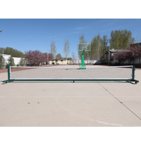 Filets de pickleball d'extérieur avec roues Filet de pickleball roulant avec roues Support de poteau pour compétitions Filet de pickleball professionnel