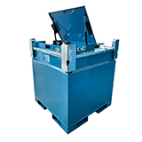 Équipement de service pour le stockage de diesel et d'essence SUMAC, réservoir de carburant diesel portable de 2000 l avec pompe, station-service mobile avec distributeur