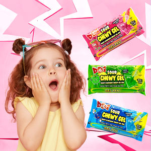 Şeker toptan özel özel etiket eğlenceli ekşi sakızlı jel şeker yenilik kalem ile yaratıcı oyun ve parti iyilik için mükemmel OEM - Product Image 1