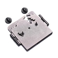Broches à charnière double face au design amusant, en alliage de zinc lumineux, épingle de revers en émail doux pour fille de loup et anime
