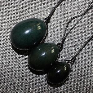 Certificato <span class=keywords><strong>Nephrite</strong></span> Jade Yoni Egg palline vaginali esercizio di Kegel <span class=keywords><strong>Nephrite</strong></span> Set di uova di giada per le donne Yoni Care Hetian Jade Yoni Eggs - Product Image 1