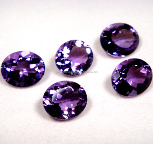 ได้รับการรับรองคุณภาพดีที่สุดจํานวนมากขายเบาะวงรีหลายรูปร่างเพชรพลอยตัดเครื่องประดับคุณภาพสูงทําอัญมณีอเมทิสต์ - Product Image 4