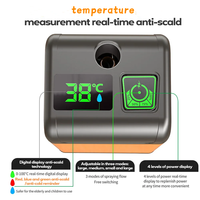 Douche de camping électrique 6000mah 7800mah Pompe de douche de camping portable avec chauffage Douche de camping à affichage numérique intelligent