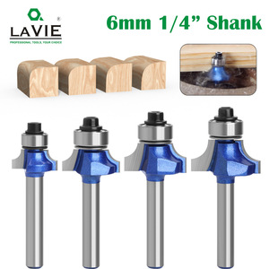 Silver Blue Rounded Corner Cutter 12mm Single Flute Carbide For Woodworking Machine Tools Cnc <b>Machining</b> Center - Product Image 4