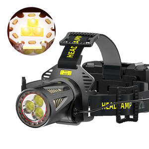Senter Kepala Zoomable Bertenaga Baterai 18650 untuk Memancing, Berkemah, Sensor Headlamp 2000 Lumens 36-core XHP360 - Product Image 1