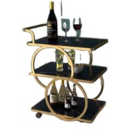 Nouveau FULAIXIN FLX-6, chariot de service de restauration, chariot de boissons, chariot de livraison de nourriture, en acier inoxydable, 3 étages, 10L