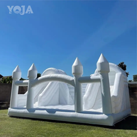 Grand château gonflable commercial pour mariage, fête, château gonflable blanc, grand château gonflable pour enfants, château gonflable commercial Tik Tok