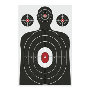 กระดาษซิลลูเอทยิงปืนยี่ห้อ DaQin ขนาด 23x34 นิ้ว ขายส่ง มีหลายสีให้เลือก เหมาะสำหรับฝึกซ้อมยิงปืนกลางแจ้ง - Product Image 5