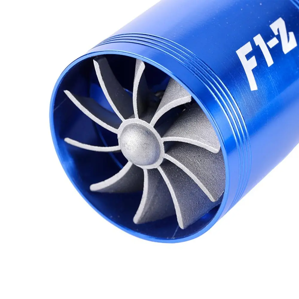 Auto Turbine Supercharger F1-Z Turbolader Einzel Doppel Luftfilter Ansaug ventilator Kraftstoff Gas Saver Kit Auto Ersatz Teil 2 Jahre