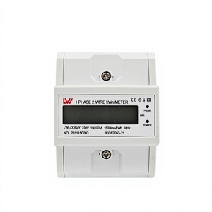 เครื่องวัดพลังงานไฟฟ้าแบบดิจิตอล LCD หน้าจอ LCD ระบบเฟสเดียว 2 สาย LW 230V 10A ความแม่นยำ 1.0  ความแม่นยำสูง หน่วยกิโลวัตต์ชั่วโมง - Product Image 2