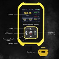 Détecteur de rayonnement numérique, dosimètre, compteur Geiger, moniteur radioactif rechargeable pour rayons bêta, gamma et X, testeur commutable