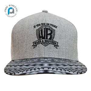 PURE Wholesale Multi-Panel Strap Hat Golfer rugby league Customized 3D Embroidery Flat Logo Baseball Hats reversible capp