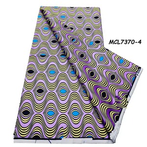Telas <span class=keywords><strong>de</strong></span> encaje satinado Grand Polish 100% algodón con estampados africanos Ankara dorados y lentejuelas, ecológicas, envío rápido - Product Image 3