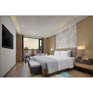 Nội thất phòng khách sạn IDM bộ hoàn chỉnh thiết kế miễn phí 5 sao đồ nội thất khách sạn bằng gỗ Bộ phòng ngủ - Product Image 5