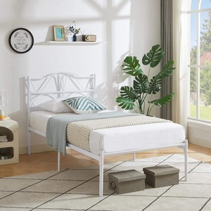 Modern Design <strong>Smart</strong> <strong>Furniture</strong> Folding Metal Bed Frame Easy Assembled Space Saving for Bedroom Hotel Villa with Storage Features - Product Image 4
