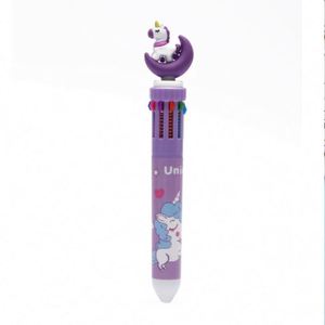BonVan - Papelería Infantil, Venta al por Mayor de Bolígrafos de Plástico con Forma de Animales de Dibujos Animados, Multicolores, Punta de 0.7 mm, 10 Colores, Novedad - Product Image 2