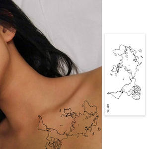 Recién llegado, pegatinas de tatuaje temporal de <span class=keywords><strong>Cruz</strong></span> Tribal personalizadas, transferencia de agua, de larga duración, no tóxicas para adultos, hombres, mujeres, ODM/OEM - Product Image 6