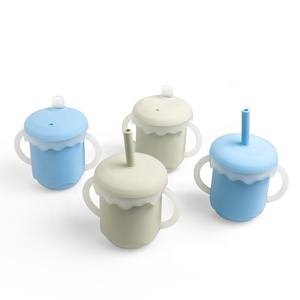 Vaso de Silicona para Bebé Libre de BPA, Antiderrames, con Boquilla Suave, para Niños Pequeños, para Comer y Beber, con Pajita, para Agua, para Bebés - Product Image 4