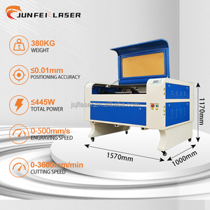 Machine de découpe et de gravure au laser CO2 JUNFEI OEM pour papier, caoutchouc, cuir, bois, pierre, MDF 40W 60W 80W - Product Image 2