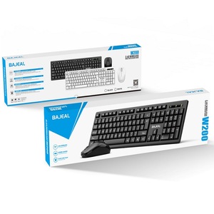 BAJEAL Wireless Keyboard <b>Mouse</b> Combo 2.4G <b>USB</b> For Office Laptop Desktop - Product Image 1