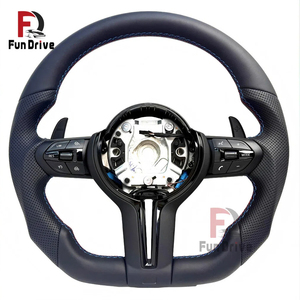 Volante in Pelle e Fibra di Carbonio Serie F M Sport per <span class=keywords><strong>BMW</strong></span> <span class=keywords><strong>F30</strong></span> 340i F10 535i F32 <span class=keywords><strong>F20</strong></span> F36 F22 M4 F82 X5 F15 F80 M3 F11 F31 F01 - Product Image 1