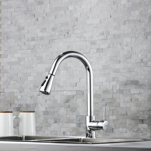 Sang trọng hiện đại phong cách nhà bếp tap nước nóng và lạnh tap Brass kéo ra phun bồn rửa nhà bếp Vòi <span class=keywords><strong>Mixer</strong></span> - Product Image 4