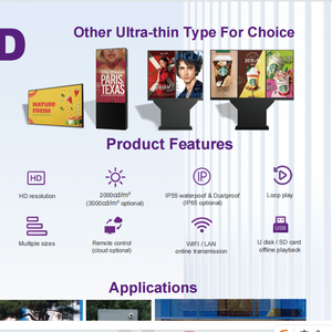 Affichage numérique extérieur 4K premium de 55 pouces avec écran tactile <span class=keywords><strong>et</strong></span> CMS 2500 nits IP65 pour les hôtels <span class=keywords><strong>et</strong></span> centres commerciaux de Dubaï - Product Image 5