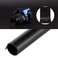 Selens 120x200cm 2-in-1 Matte Glossy Reflektif Hitam Putih Warna Solid Latar Belakang Vinyl PVC Studio Foto Video Produk Kecil
