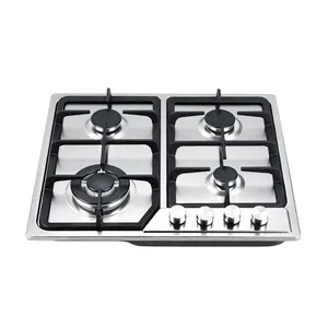 4 burner kitchen appliance gas hob burner built in gas cooker stainless steel gas stove