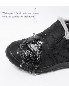 Impermeabile antiscivolo suola morbida calda foderata in <span class=keywords><strong>pelliccia</strong></span> donna stivaletti invernali alla caviglia unisex <span class=keywords><strong>stivali</strong></span> da neve invernali caldi da donna da <span class=keywords><strong>uomo</strong></span> - Product Image 6