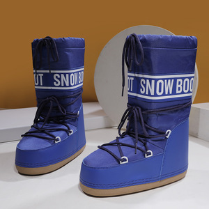 Bottes de neige mi-mollet en néoprène pour femmes, confortables et chaudes, <span class=keywords><strong>avec</strong></span> plateforme, pour l'hiver, personnalisables <span class=keywords><strong>avec</strong></span> logo, idéales pour le ski en extérieur - Product Image 1