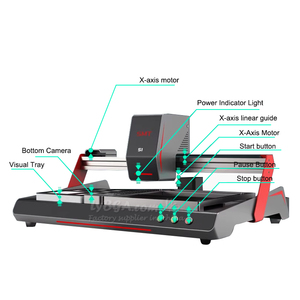 Machine de placement de composants LED <span class=keywords><strong>SMD</strong></span> haute précision Mini S1 avec double caméra de vision pour ligne d'assemblage de circuits imprimés, échantillonnage et montage de puces SMT - Product Image 3