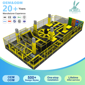 <span class=keywords><strong>Parc</strong></span> de trampolines commercial de 200 <span class=keywords><strong>m</strong></span>², aire de jeux intérieure pour enfants de 2200 pieds carrés, équipement durable pour la gymnastique et la zone de saut en air - Product Image 1