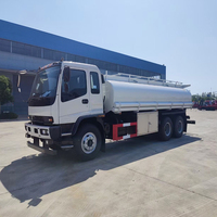 Camion-citerne ISUZU japonais 6x4 de 15 m³ en acier inoxydable, camion-citerne à huile comestible de 15T, véhicule de transport d'huile alimentaire