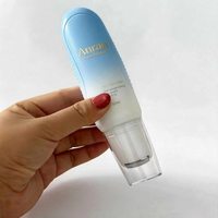 Flacon cosmétique rose personnalisé en direct d'usine, 30 ml, 50 ml, pour crème visage, emballage plastique roll-on, échantillon gratuit, marque privée